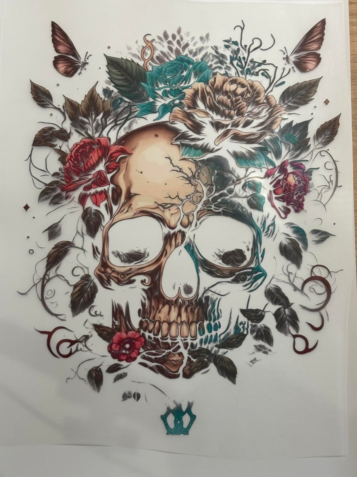 Flowered Skull Design